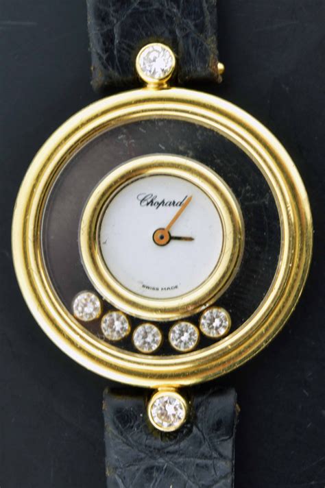 vintage chopard happy diamond watch